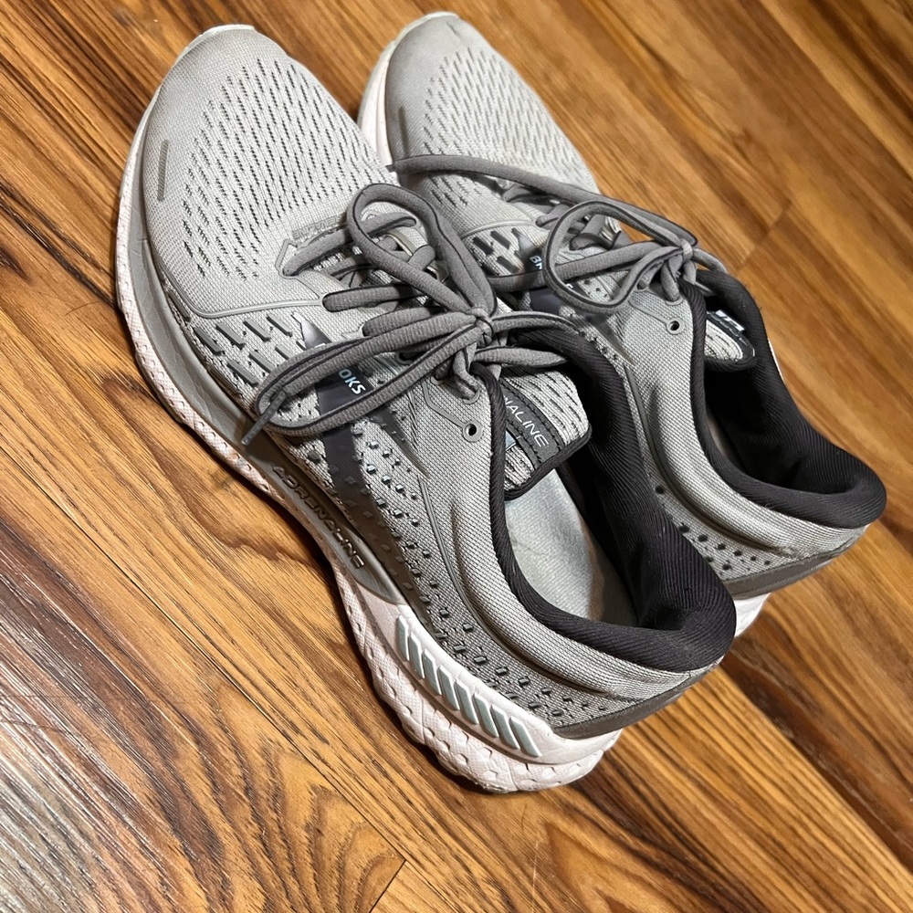 Brooks Adrenaline 21 Gray Mesh  Running Sneakers Shoes Women's 8.5B - Picture 4 of 7